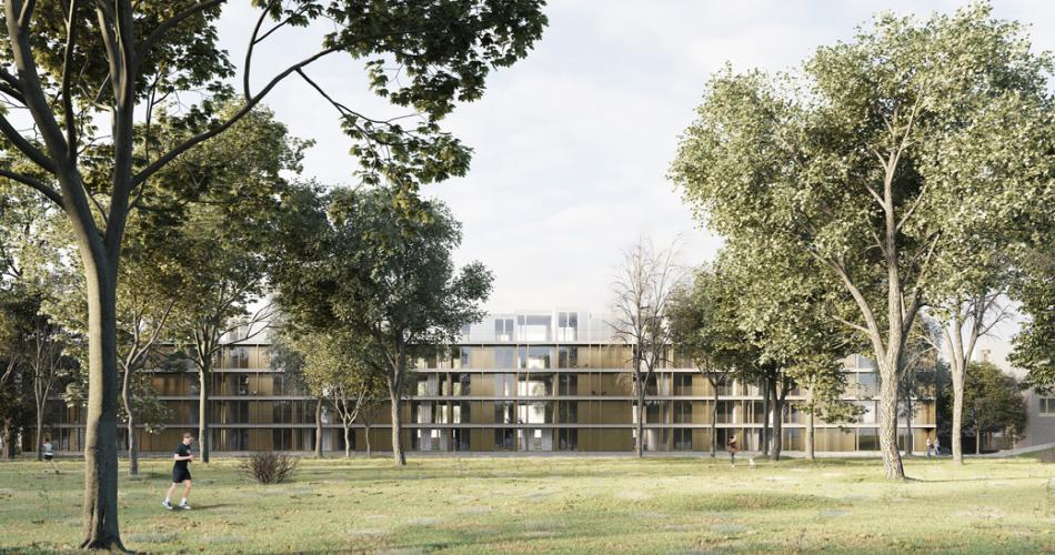 nieuw woonproject op het Scheutbospark in Anderlecht